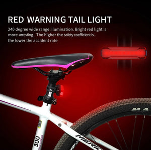 Bicycle Front Light Set Waterproof. USB Rechargeable 5200mAh Powerbank Function. Rear Light Included