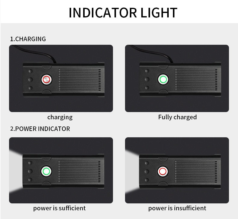 Bicycle Front Light Set Waterproof. USB Rechargeable 5200mAh Powerbank Function. Rear Light Included